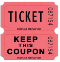 Roll Tickets: Case of 20 Double Rolls, Pink - 2,000 Individually Numbered Tickets main image